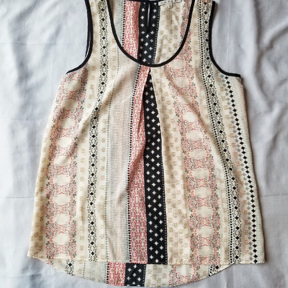 Daniel Rain Boho Festival Semi Sheer Tunic Tank